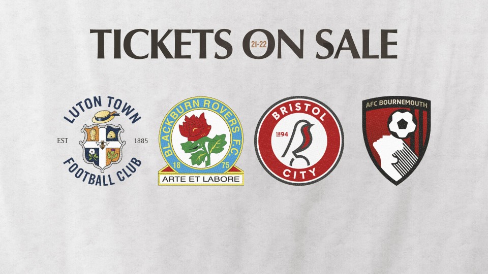 TOS Luton Blackburn Bristol City Bournemouth