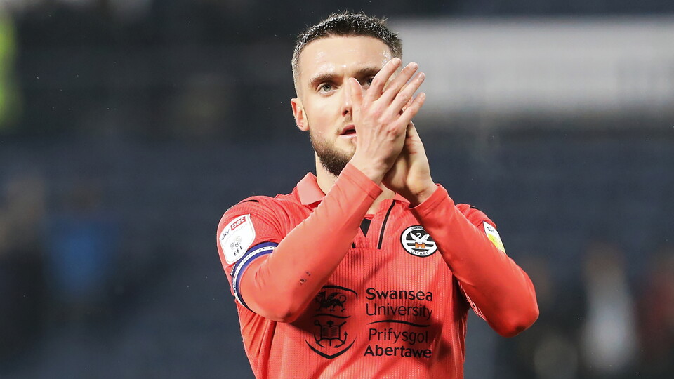 West Brom away Matt Grimes clap