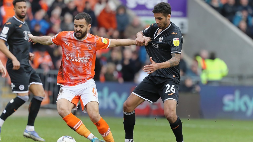 Blackpool away Kyle Naughton