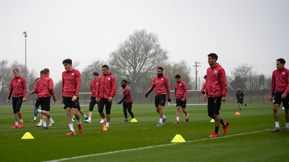Swansea City squad training