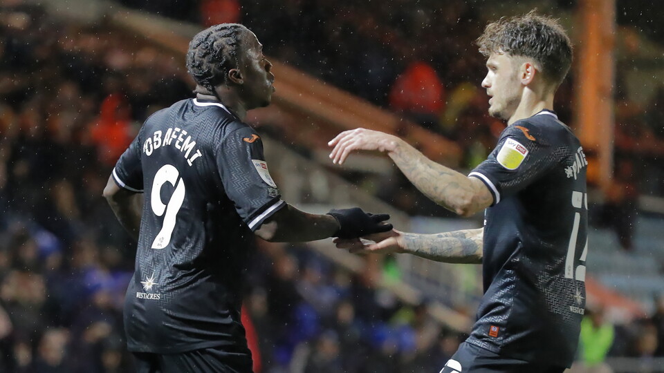 Peterborough away Michael Obafemi