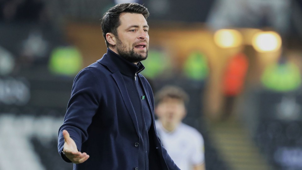 Russell Martin on the touchline 