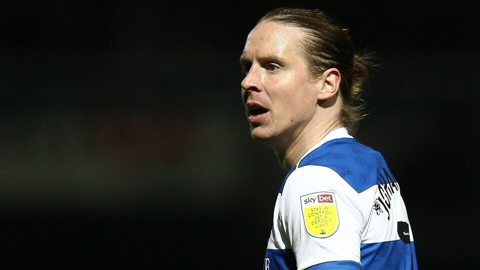 Close up of Queens Park Rangers captain Stefan Johansen