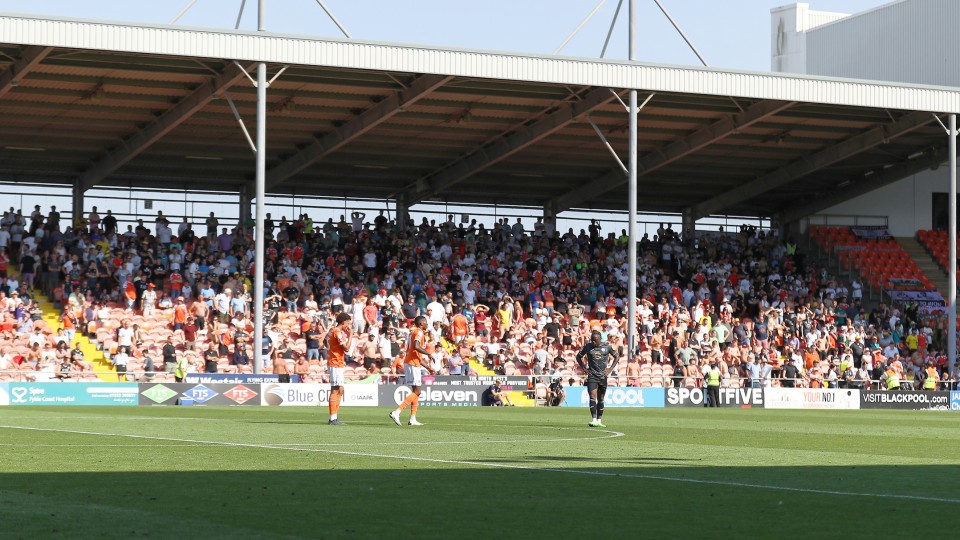 Blackpool away end