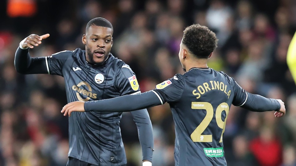 Watford away Olivier Ntcham Matty Sorinola