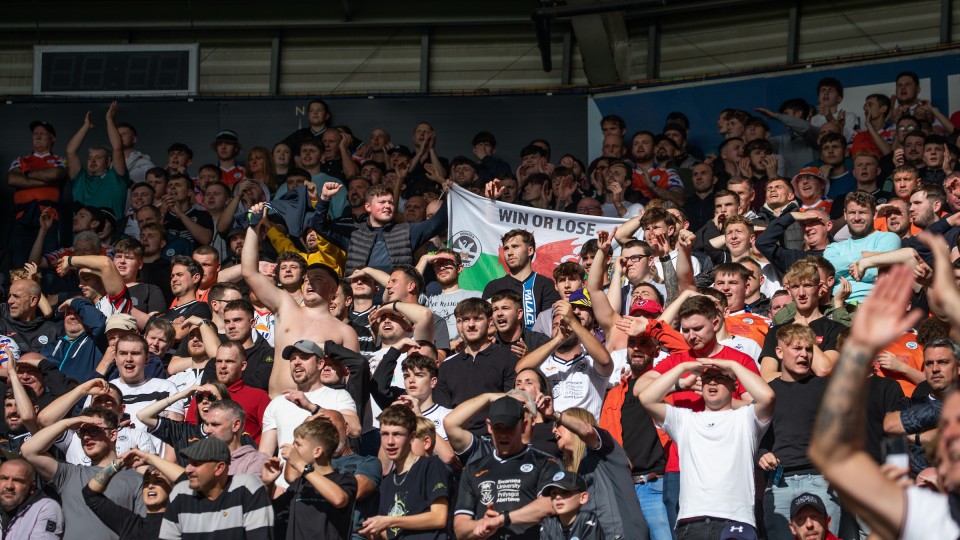 South Wales derby fans