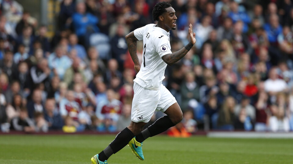 Fer celebrates scoring against Burnley
