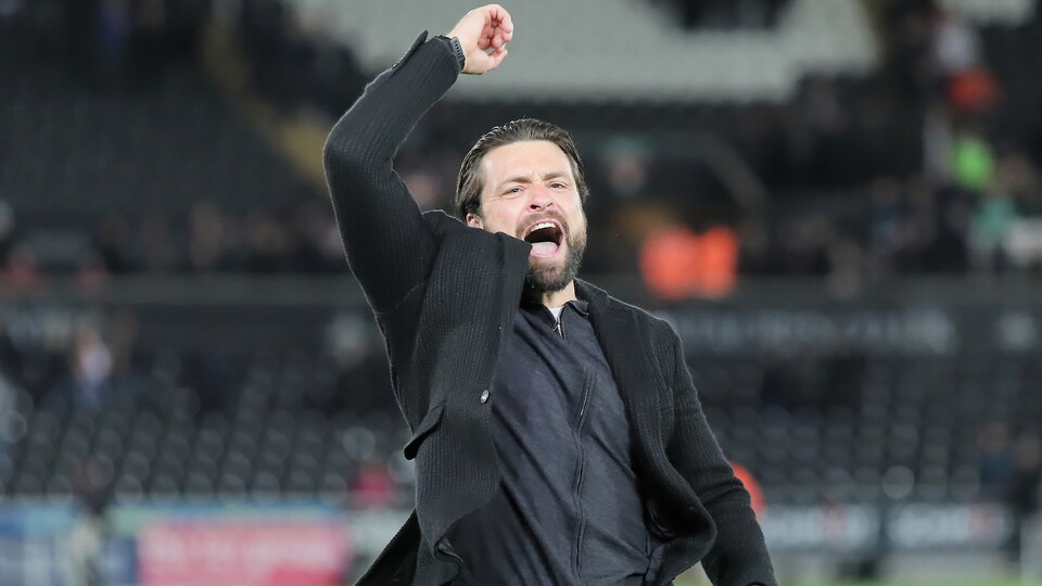 Russell Martin celebration at Preston North End