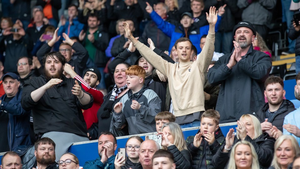 Swansea City supporters West Brom