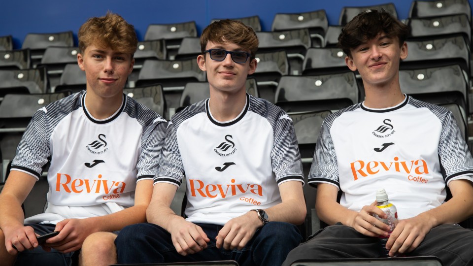 Three Swansea City fans