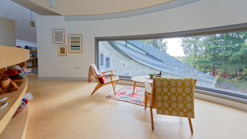 View from inside Maggie's