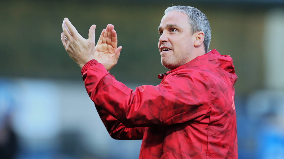 Michael Duff celebrates