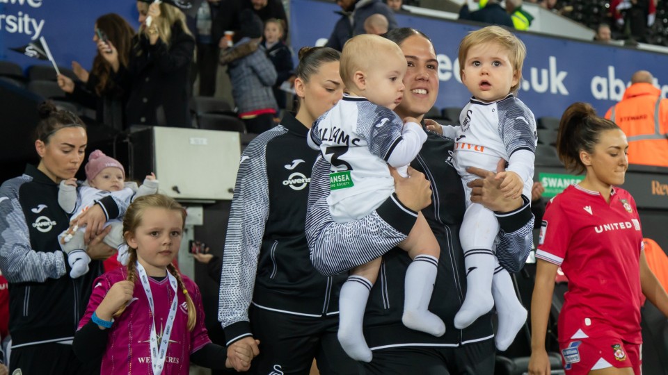 Swansea City Women walk out