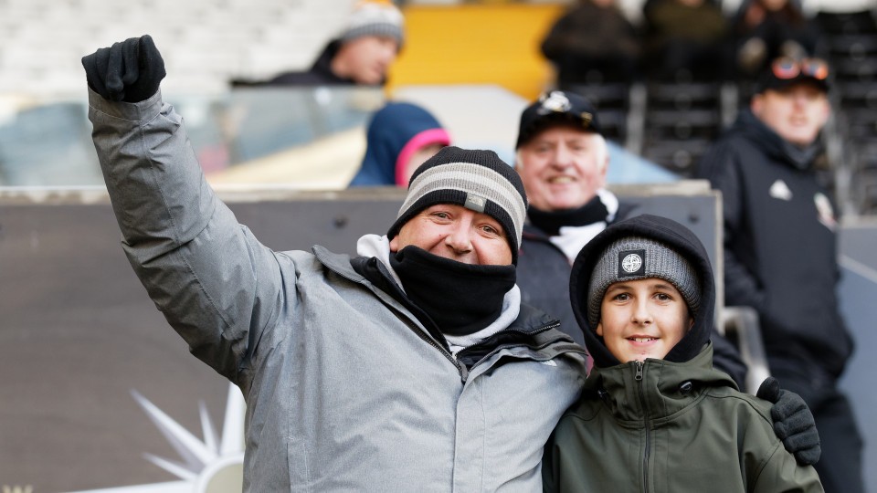 Huddersfield home fans