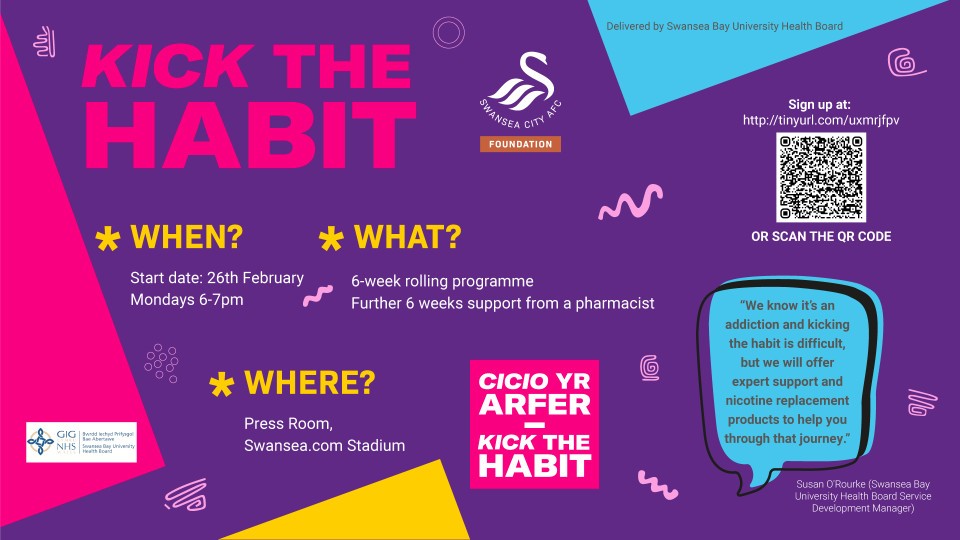 Kick the habit poster