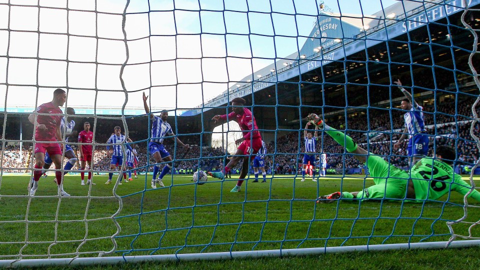 Jamal Lowe goal Sheffield Wednesday