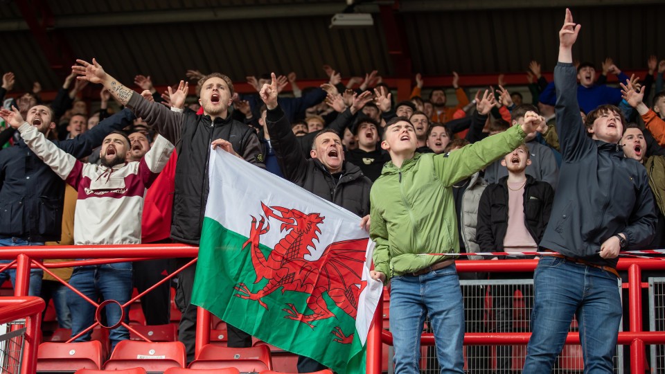 Swans fans at Bristol City