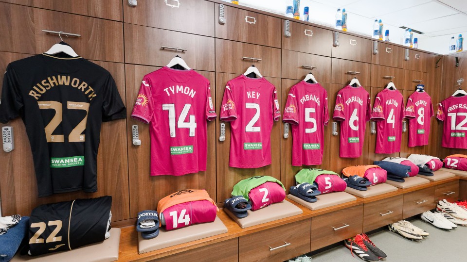 Changing room at Carrow Road