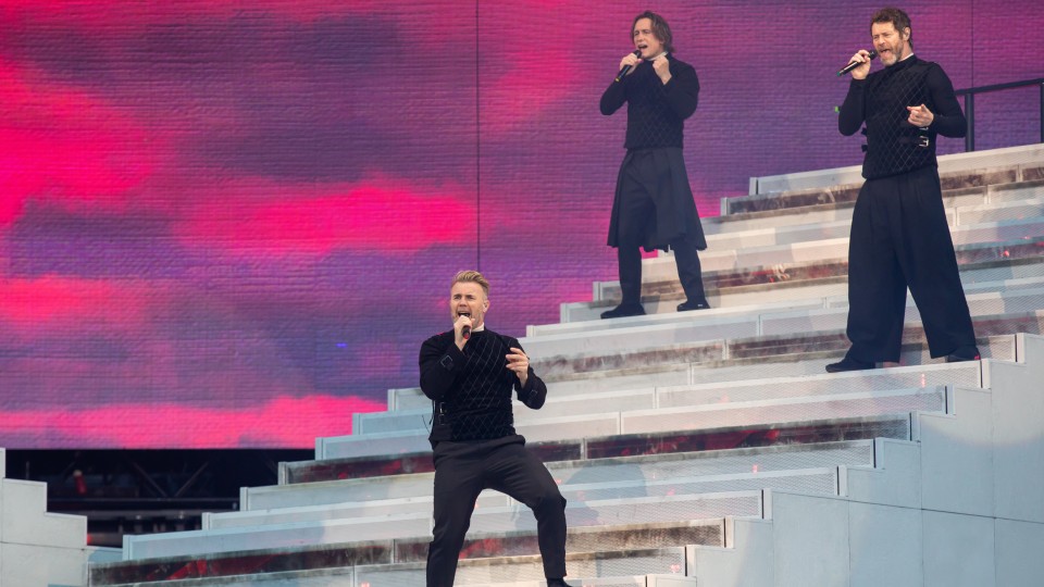 Take That perform at the Swansea.com Stadium 