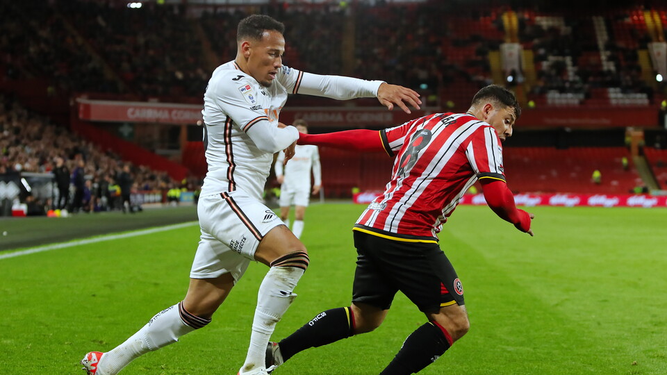 Ronald against Sheffield United
