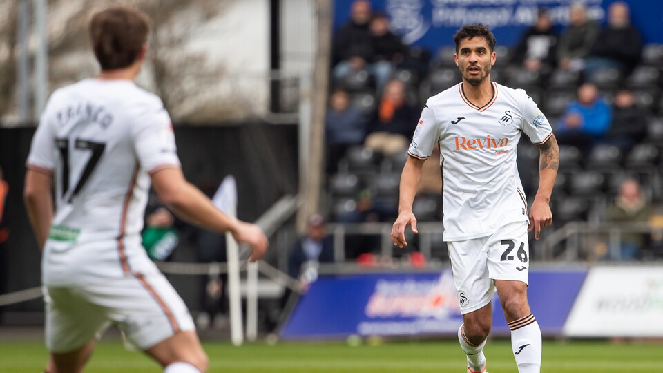 Kyle Naughton against Burnley