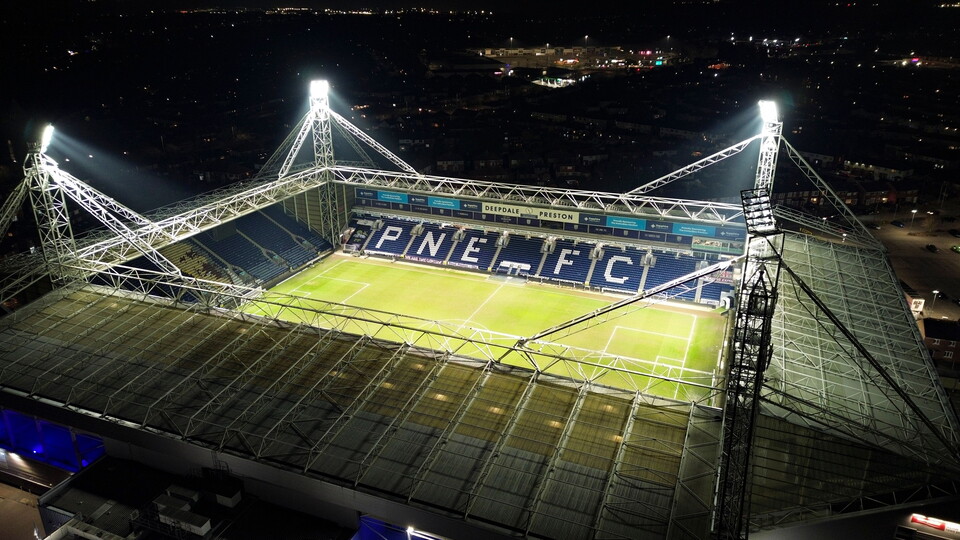 A view from above of Preston North End