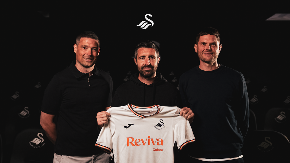 Alan Sheehan with Darren O'Dea and Richard Stearman