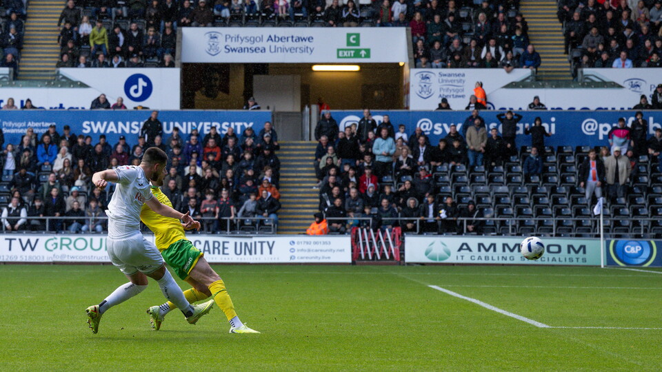Zan Vipotnik scores against Norwich