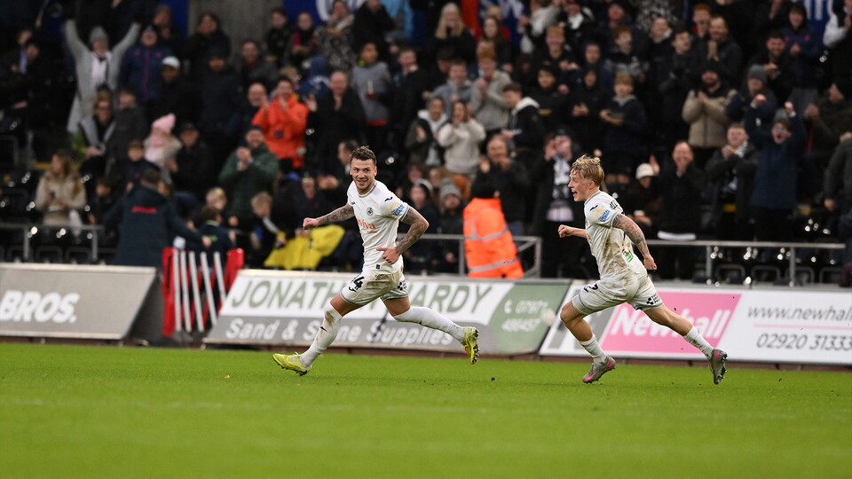 Tymon celebration against Oxford