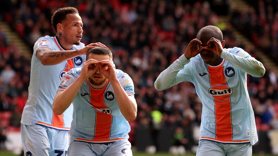 Zan Vipotnik Sheffield United celebration