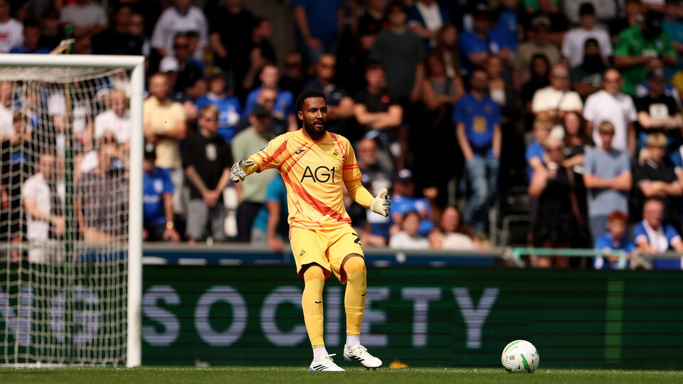 Goalkeeper Lawrence Vigouroux in action