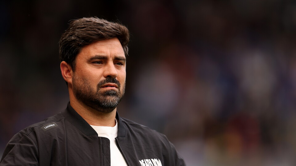 Vitor Matos watches on from the touchline