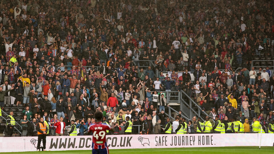 Fans at Derby