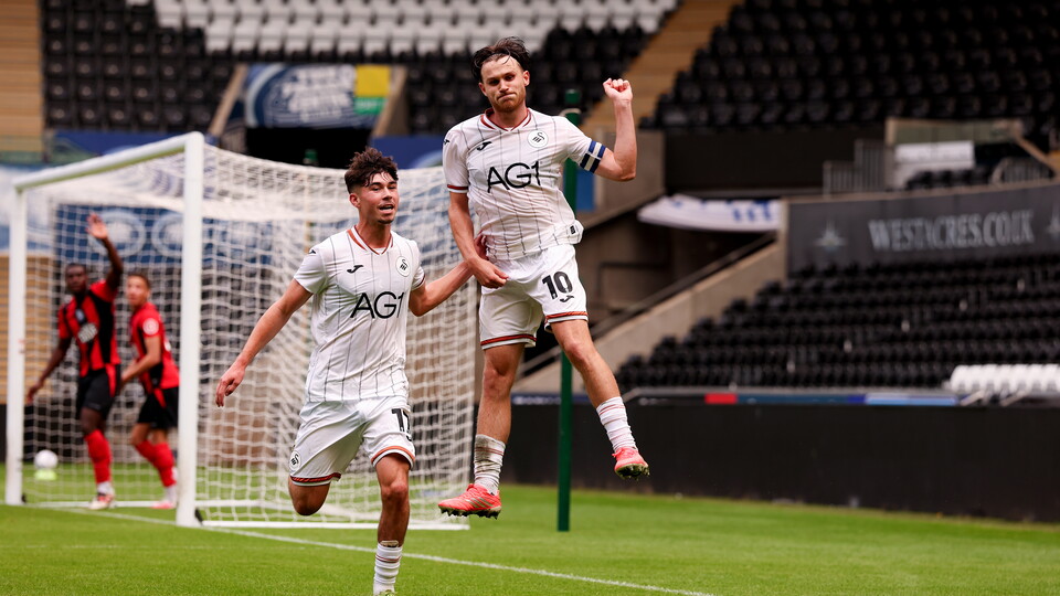 Ben Lloyd celebration against Huddersfield u21