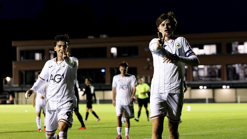 Yori Griffith celebration Swansea u21