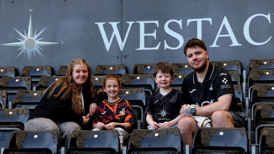 Fans at Swansea City v West Ham United