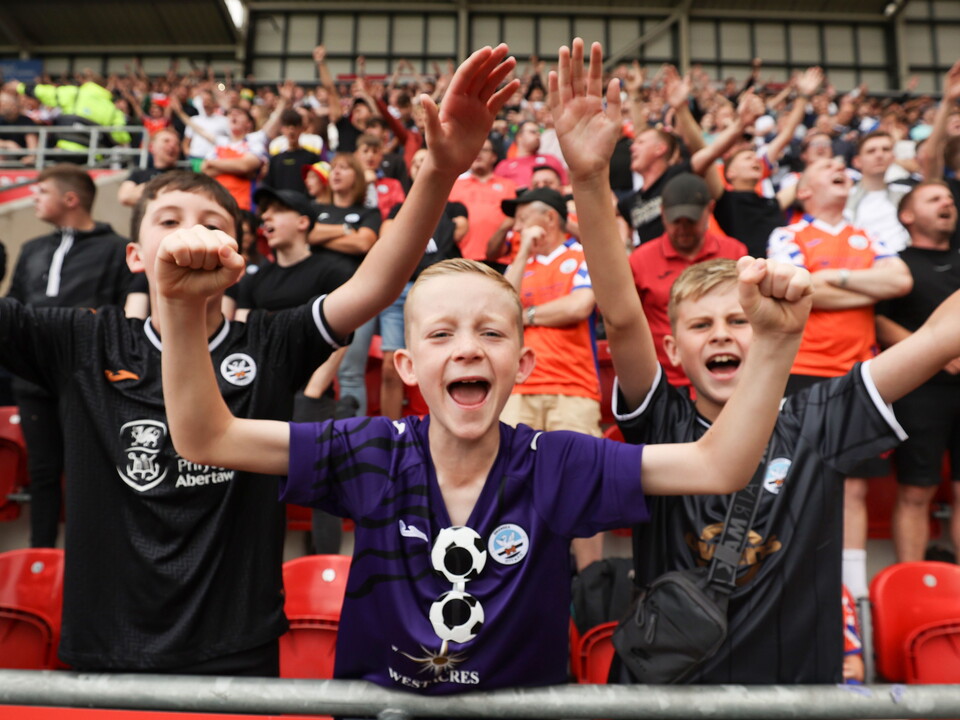 Swansea City fans at Rotherham