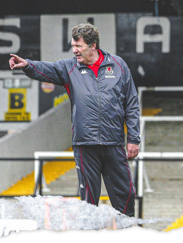 John Toshack Wales Training Day at the Vetch