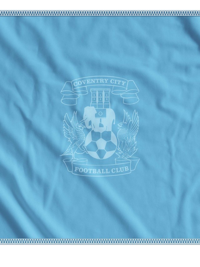 Coventry Badge on Blue Backdrop