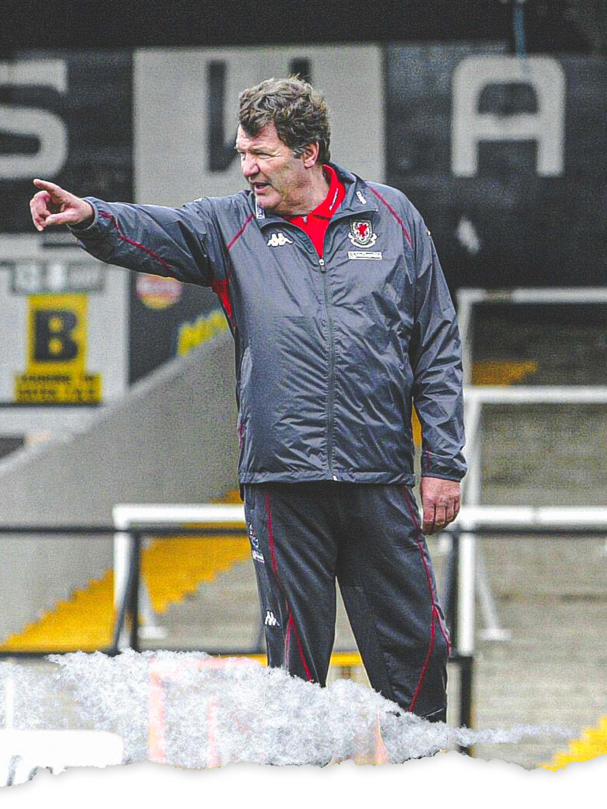 John Toshack Wales Training Day at the Vetch