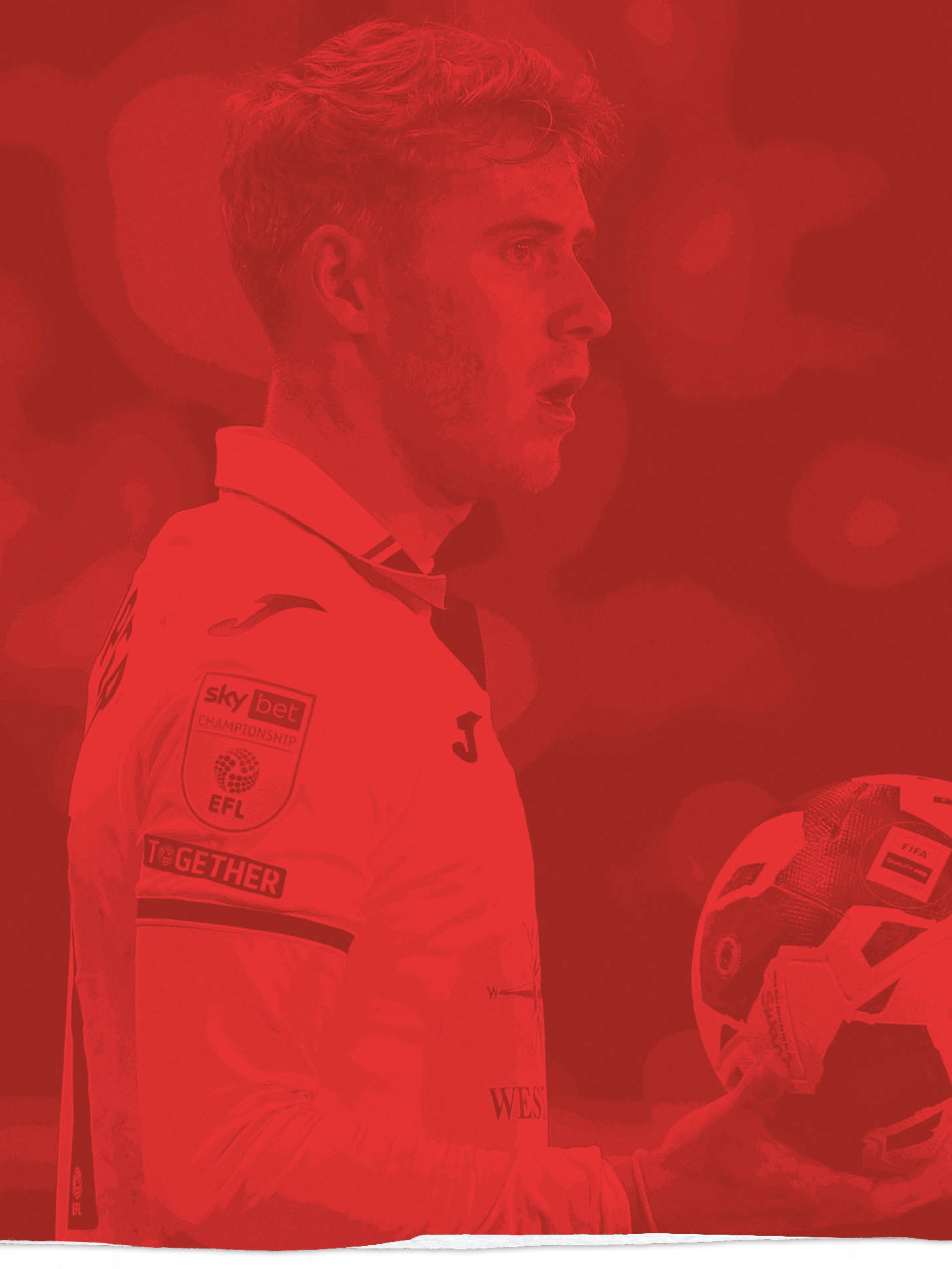 Ollie Cooper Prepares a throw in