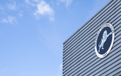 Outside Millwall's The Den