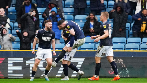 Millwall celebrate a goal