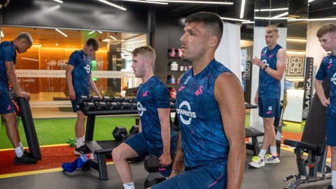 Ollie Cooper Joel Piroe gym