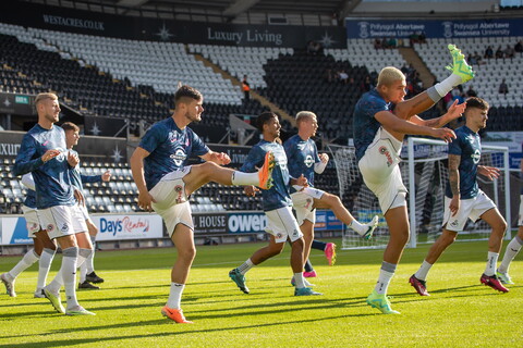 Swans warm up for Bristol Rovers friendly
