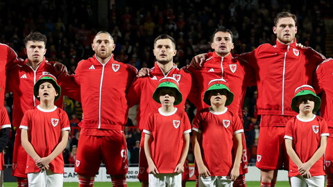 Liam Cullen sings the national anthem