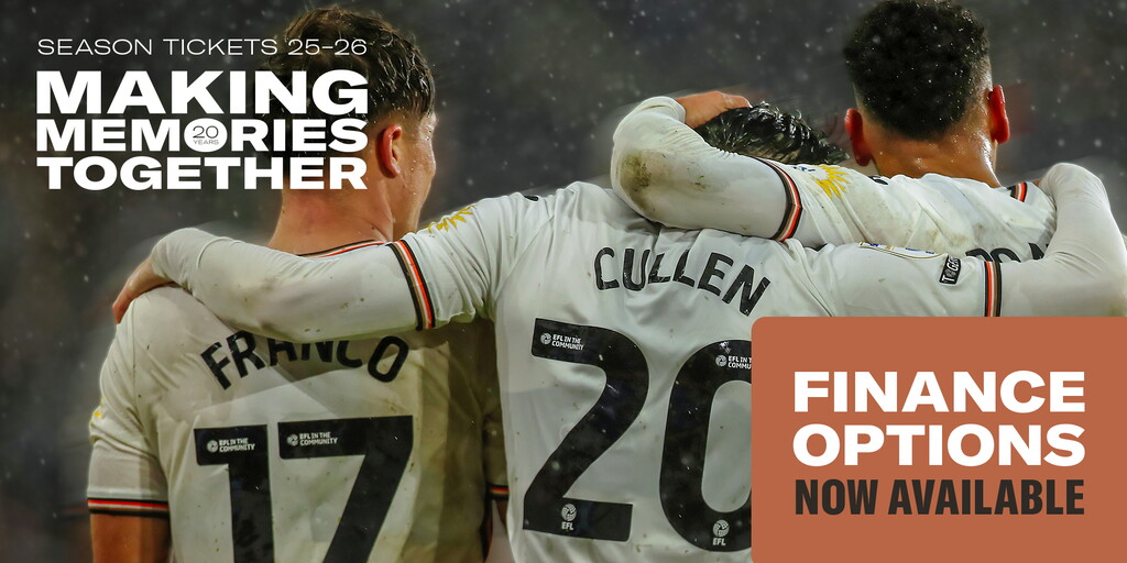 Season tickets Finance options now available Swansea